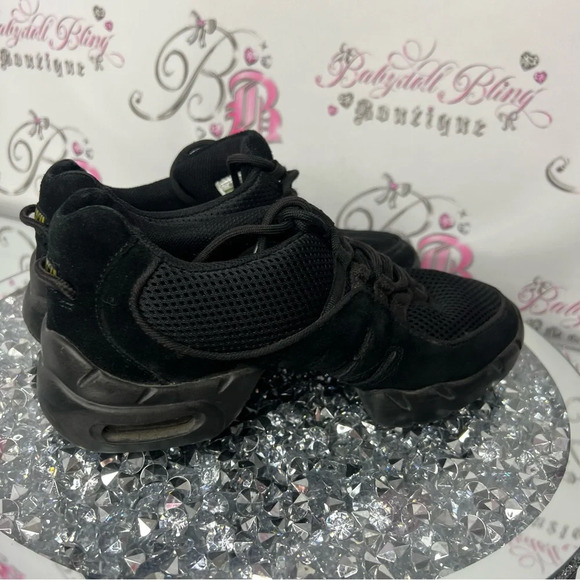 Bloch Boost DRT Dance Sneaker Adult lace up black stretchy dancing shoes - Picture 4 of 9